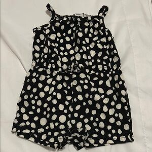 Old Navy Black and White Spotty Romper